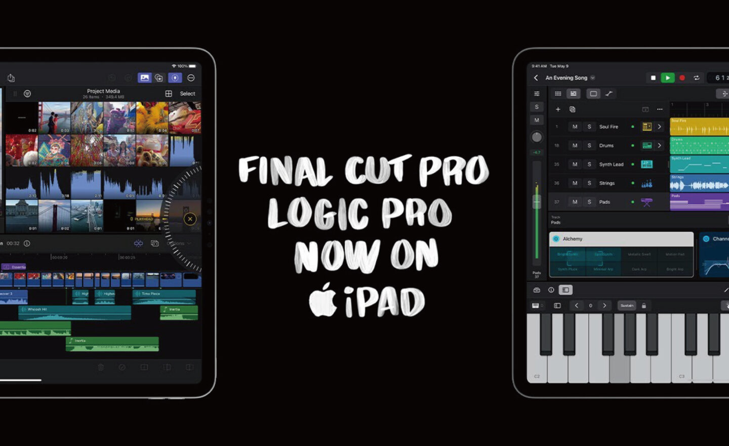 iPad 就是影音工作室！iPad 版 Final Cut Pro 和 Logic Pro 將於 5 月 23 日推出