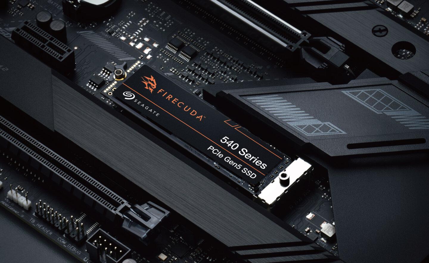 Seagate 推出 FireCuda 540 PCIe Gen5 NVMe SSD，相容 PCIe Gen5 和 PCIe Gen4 主機板