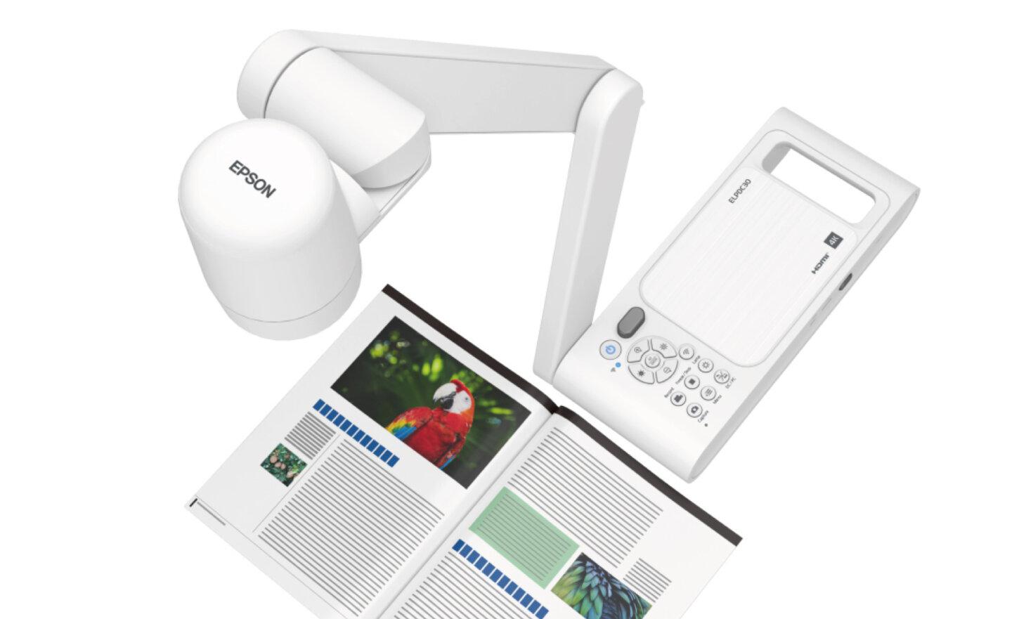 Epson 推出 ELPDC30 4K無線實物投影機，還支援顯微鏡功能