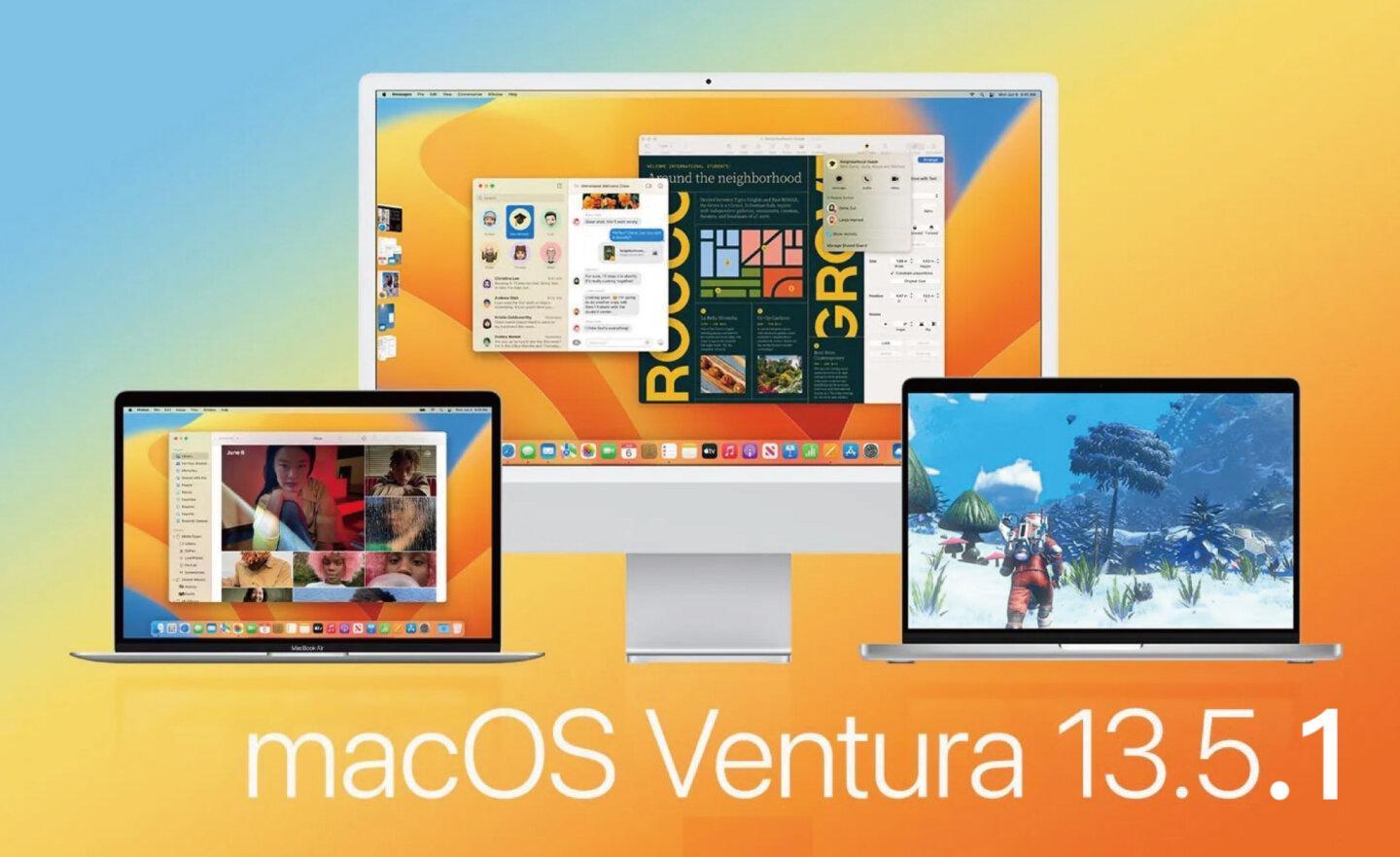 Apple 蘋果釋出 macOS Ventura 13.5.1 更新，修正無法顯示位置權限的問題