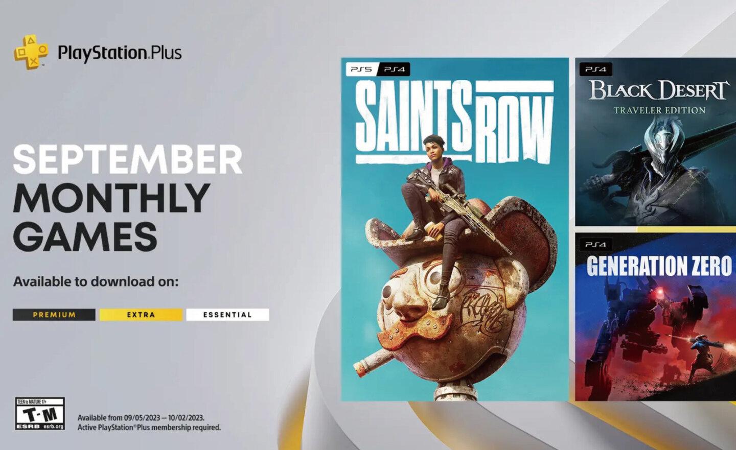 【限時免費】PS Plus 2023 年 9 月遊戲陣容公開：《黑街聖徒》、《黑色沙漠》、《零之世代》