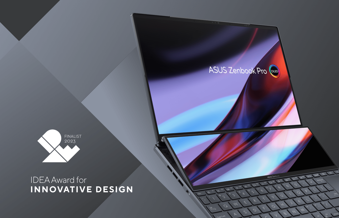 華碩 Zenbook Pro 14 Duo OLED 雙螢幕筆電獲頒 IDEA 美國傑出工業設計獎
