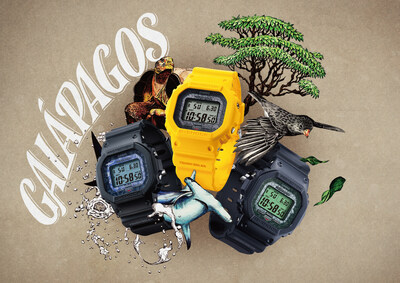 卡西歐支持生態保護，以雙髻鯊、象龜和達爾文雀打造 G-SHOCK 手錶