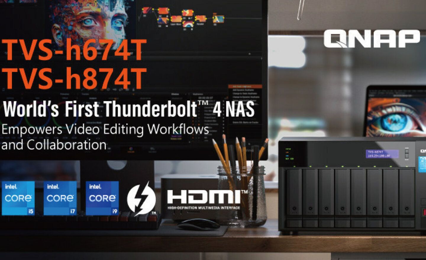 QNAP 推出 Thunderbolt 4 NAS，搭載第 12 代 Intel Core i5、i7、i9 處理器