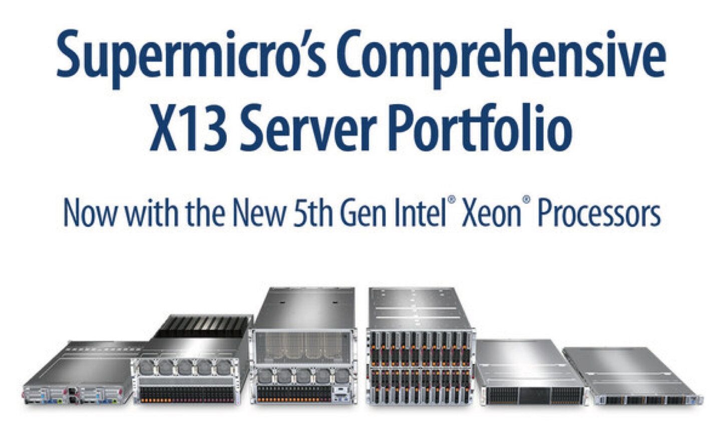 Supermicro X13系列伺服器支援搭載第五代 Intel Xeon 處理器