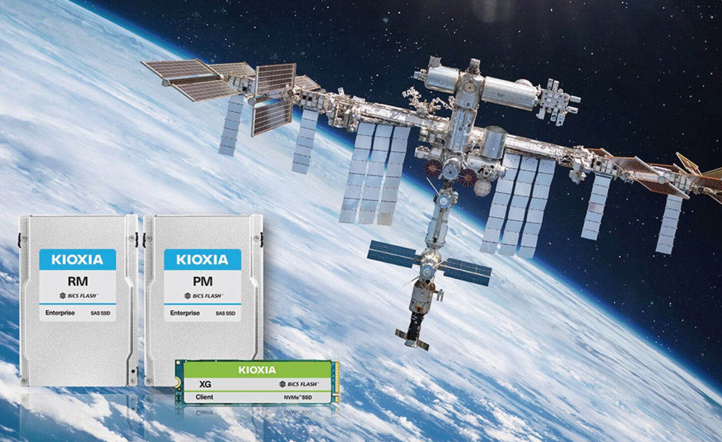 Kioxia 硬碟與 Hewlett Packard 企業伺服器發射太空，為國際太空站提供資料儲存