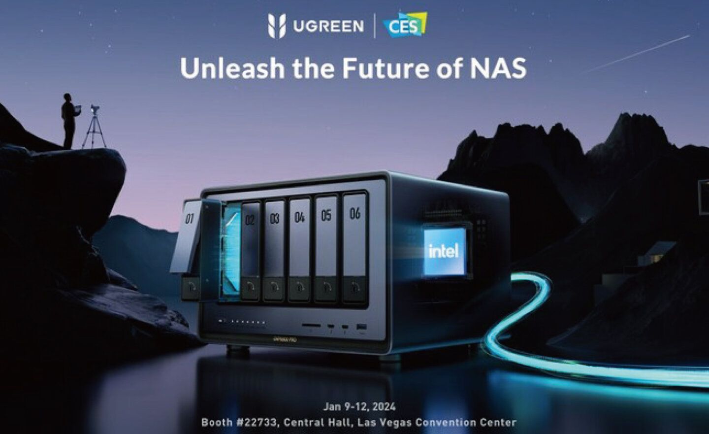【CES 2024】綠聯推出 NAS 儲存裝置和電動汽車配件