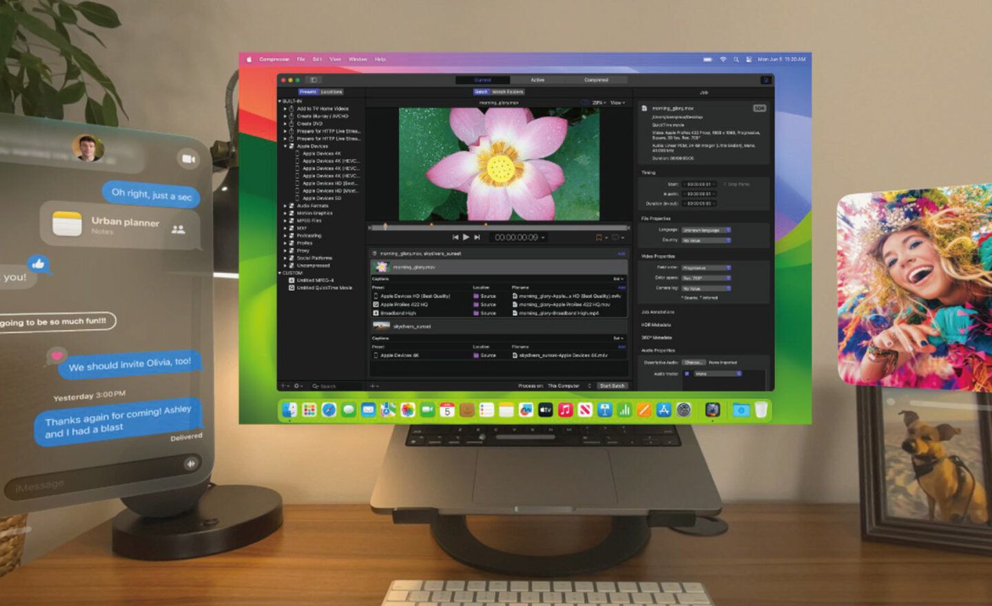 Apple Vision Pro 的虛擬顯示功能可搭配 Intel 晶片的 Mac，但僅解析度只有 3K