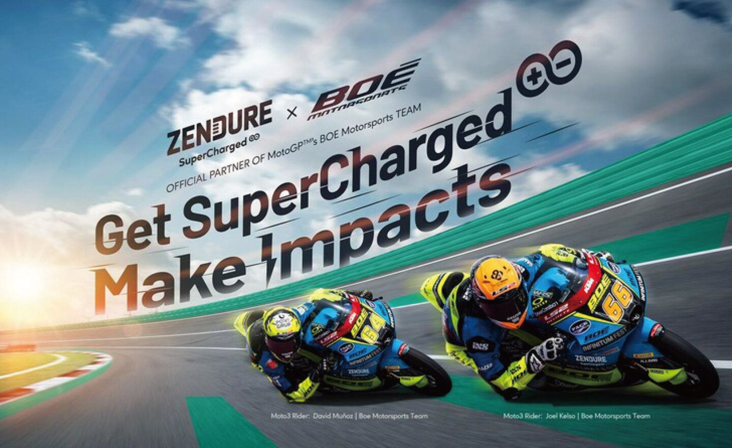 Zendure征拓贊助 BOE Motorsports 征戰 2024 年 MotoGP 世界錦標賽