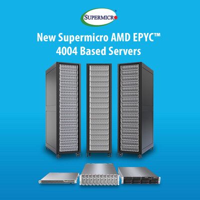 Supermicro 推出由 AMD EPYC 4004 系列處理器驅動的高密度、高效率和成本最佳化解決方案