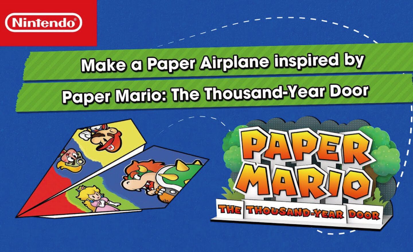 【免費】任天堂 × 紙飛機先生開發《紙片瑪利歐RPG》紙飛機 紙模型，邀玩家一起翱翔天際