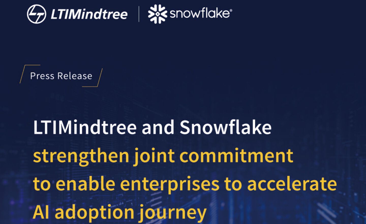 LTIMindtree 與 Snowflake 攜手加速企業 AI 應用